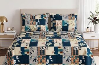 BSB HOME 240 TC Cotton Double Bedsheet with 2 Pillow Covers, Ultra Soft Breathable Bed Sheet Set, Skin Friendly, Fade Resistant & Easy Care Bedding for Home, 90 x 100 Inches – Turquoise Blue
