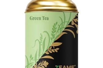TE-A-ME Green Tea Leaves – 50g | Premium Loose Leaf Green Teas in Tin | Fresh & Aromatic