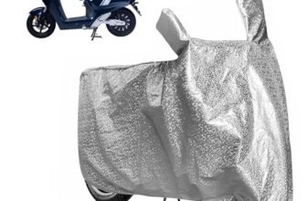 Sulfar Bike Cover for Bounce Infinity E1 (EV) (Electric Scooter) | Waterproof, Dustproof & UV Protected | All Weather Two Wheeler Cover (Silver) New 2026 Variants