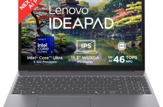 Lenovo IdeaPad Slim 3 (Gen 11) Next-gen AI PC Intel Core Ultra 5 Series 3 322 – (16 GB/512 GB SSD/Windows 11 Home) IdeaPad Slim 3 15IPH11 Thin and Light Laptop(15.3 inch, Luna Grey, With MS Office)