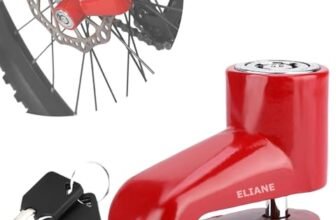 Eliane Disc Lock Motorcycle Brake Anti-Theft Waterproof for Motorcycles Bike Scooter Stainless Steel Heavy Duty Painted Finish Anti Theft 7mm Pin Wheel Locking Security Bike Accessories (Random-1Pcs)