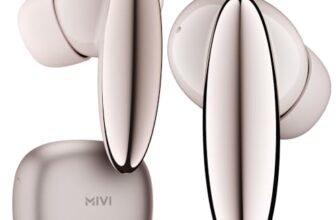 Mivi SuperPods Studio ANC TWS Ear Buds Wireless, 38dB Quad Mic Noise Cancellation, Hi-Res Audio with LDAC, 3D Soundstage, Up to 60H Playback, Bluetooth True Wireless Earbuds