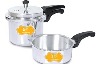 Simparte IFC 235 Induction Base Aluminium Pressure Cooker, 2 litres, 3 litres, Silver