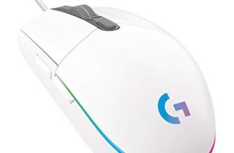 Logitech G102 Light Sync Gaming Mouse with Customizable RGB Lighting, 6 Programmable Buttons, Gaming Grade Sensor, 8K DPI Tracking,16.8mn Color, Light Weight – White