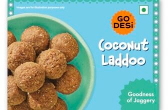 GO DESi Jaggery Coconut Laddu – 200 grams | With Goodness of Jaggery | No Artificial Flavours | Sweets | Laddoo