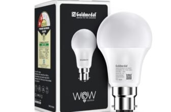 Goldmedal WOW 9W B22 Base LED Bulb For Home & Office | 230 Degree Light Coverage | 4kV Surge Protection | High Voltage Protection | Energy Efficient | Cool Daylight (6500K)