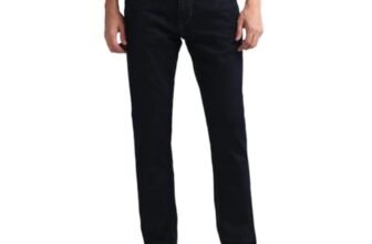 U.S. POLO ASSN. Mens Brandon-Slim Tapered Rinse Wash Jeans (UDJENO1501_Blue_36)
