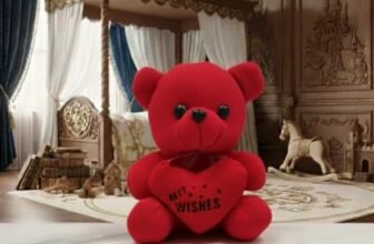 HOMOZE Cute Plush Teddy Bear with Heart | Soft Stuffed Toy for Kids & Adults for Birthdays, Valentine’s Day & Special Occasions (Color Will be Sent as per Availability in Stock)