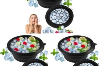 LUMONY® (Pack of 3) Ice Face Bowl Silicone Face Ice Bowl For Ice With Built-In Ice Tray Collapsible Face Tub For Ice Bath, Facial Ice Plunge Bowl Ice Water Facials at Home Women & Men