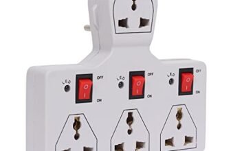 4 Universal Socket 3 Switch Multiplug Sockets Extension Board/Extension Cord