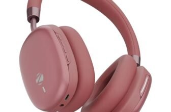 Zebronics Silencio 200T Wireless Headphones, Hybrid ANC 48dB, Upto 100Hrs Playback, 40mm Drivers, Dual Mic ENC, BT v6.0, Gaming Mode, Dual Pairing, Touch Controls, App Support, AUX, Maroon