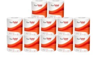 Royal Toilet Tissue Paper Roll | 3600 Pulls (300 x 12 Rolls) | Tissue Paper Roll, Toilet Paper Roll 2-Ply Soft & Strong Bathroom Tissue | Highly Absorbent & Hygienic Toilet Paper
