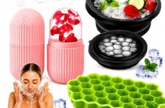 Silicone Face Bowl for Ice with Built-In Icetray Ice Roller, Collapsible Face Tub for Ice Bath, Facial Ice Plunge Bowl, Ice Tray combo