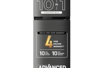 IFB 241L 2 Star 10-in-1 Convertible, Advanced Inverter Frost-Free Double Door Refrigerator with 30 Hrs Cooling Retention, Turbo Freeze & 4 Year Super Warranty (2026, IFBFF-291BYOSET, Onyx Grey)