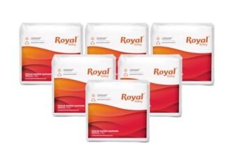 Royal Silky Tissue Paper Napkins | 420 Napkins | 70 Pulls X 6 Packs | Soft And Highly Absorbent Smooth Disposable Napkins | Hygienic White Napkins for Home, Office & Dining