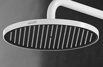 ALTON SHR20280, ABS, 10-INCH, Overhead Shower Without Arm, White & Black