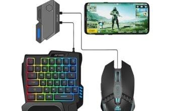 Ant Esports MG401 4-in-1 RGB Keyboard & Mouse Combo with One-Hand Keypad, 3600 DPI Optical Mouse, Bluetooth Receiver & Phone Stand for Android, BGMI, Free Fire & Call of Duty
