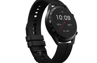 Corseca Fittex Pro Bluetooth Smart Watch- Black (1 Week Battery Life_Compatible with Android 5.1 iOS 10.0_Wireless_IP68), Large (DMW6096)