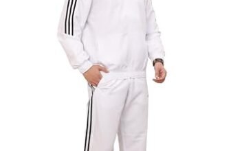 Adidas Men Training Mock Collar Long Sleeve Track Suit – Regular Fit Polyester Activewear Set Lightweight, Breathable Sportswear track suit for Gym, Running, Fitness, Casual For Fall Winter