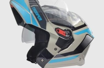 Studds Trooper Dv D1 Isi and Dot Certified Matt Finish Flip-Up Full Face Motorcycling Helmet for Men and Women with Inner Sun Visor(Matt Grey N1 XL)