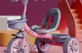 Lifelong Trike Cycle for Kids 2-5 Years – Tricycle for Boys & Girls – Baby Bicycle with 3 EVA Wheels, Bell & Toy Basket – 30 kg Capacity – Birthday Gift (Pink)