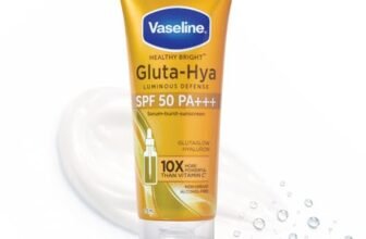 Vaseline Gluta Hya – Antioxidant SPF 50 PA+++ Sunscreen for Face & Body All | Glutathione & Hyaluronic Acid infused Sunscreen 175 ML