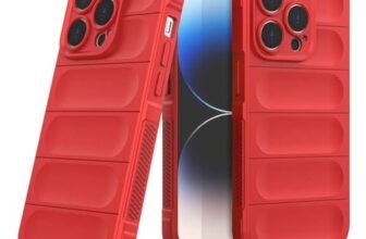 Amazon Basics Basic Case for Apple iPhone 14 PRO (Silicone_Red)