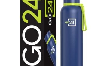 Go24 pexpo Stainless Steel Water Bottle 1 LTR | Thermosteel Flask