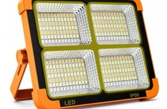 Priniyu 336 LED Solar Flood Light Rechargeable Portable Outdoor Night Lamp