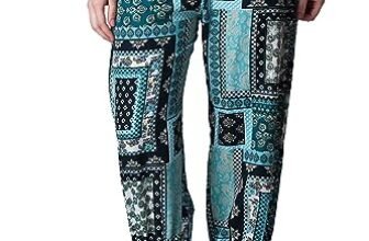POPWINGS Casual Boho Printed Joggers for Women || Latest Stylish Western Women Joggers for Summer || Pull-On Women Joggers Pants || Women Joggers for Summer Green
