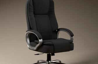 Green Soul Vienna | Fabric Office Chair | Ergonomic Executive Boss Chair with Spacious Cushioned Seat | Heavy Duty Metal Base | High Back | 3 Years Warranty (Full Grey)