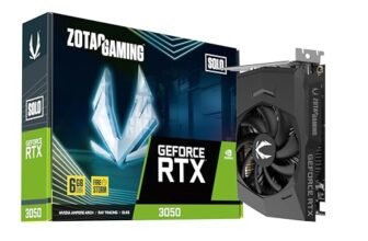 ZOTAC Gaming GeForce RTX 3050 6GB GDDR6 Solo 96-bit 14 Gbps PCIE 4.0 Super Compact Gaming Graphics Card, ZT-A30510G-10L | Only Graphics Card with 5 Year Warranty