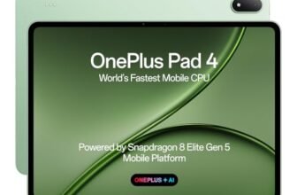 OnePlus, Pad 4, 13.2 inch (33.53 CM), LCD, 12GB RAM, 512GB ROM, WiFi, 8 Speakers, Snapdragon 8 Elite Gen 5, Sage Mist, AI Enabled