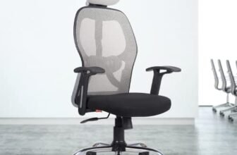CELLBELL C100 Tauras Lite Flexy Mesh High Back Home & Office Chair/Computer Chair/Study Chair/Revolving Chair/Desk Chair for Work from Home Metal Base Seat Height with 3 Years Warranty (Dark Grey)