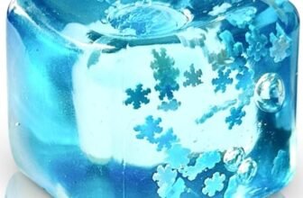 UPTYK Snowflake Ice Cube Stress Ball – Gel Filled Slow-Rise Squishy Fidget for Kids & Adults, Anxiety Relief Therapy Toy, Office & Classroom Squeeze, Pack of 1