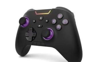 Kreo Surge XB Wireless Gaming Controller with Hall Effect Joysticks & Triggers, Tri-Mode, Turbo Mode, Macro Buttons, RGB, 1000Hz Polling, Gaming controller for PC Wireless, Android.