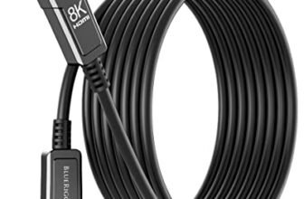BlueRigger 8K HDMI 2.1 Fiber Optic Cable, Ultra HD, High Speed Cable/AOC Support 48 Gbps@60 Hz, 4K@120Hz, eARC, Dynamic HDR, HDCP 2.2|2.3, Compactible with Dolby Vision, PS4(50 Feet/15 Meter)