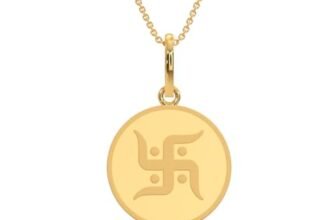KALYAN JEWELLERS 24K (999) Purity Swastik Gold Coin Pendant 2 Gms