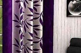 INIKA CREATION Polyester Blend Decorative Kolavary Room Door Curtain (Wine, 5 Feet) – Set of 1