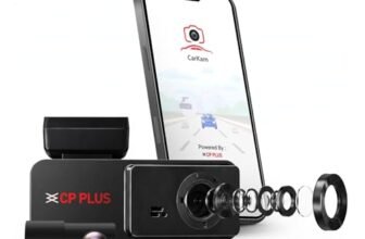 CP PLUS Dash Cam for Car CP-F28B | Dual Channel Dashcam | Full HD 2MP Front & Rear | Built-in GPS | 1.9″ Display | WDR Night Vision | Wide View Angle | WiFi (AP Mode) | G-Sensor | Supports 1TB SD Card