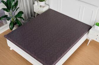 Fancy Walas Mattress Cover | PVC Double Bed Mattress Protector Sheet | Check Dustproof Mattress Cover | Waterproof Mattress Sheet for Bed | Plastic Bed Sheet for Baby and Adult | 80 x 80 Inch | Brown