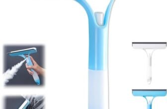 Rubber Squeegee Wiper and Scraper Tool with Spray Bottle for Glass Cleaning