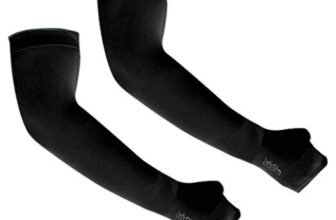 QUEERY Women’s Sports Arm Sleeves (Black, Pack of 1 Pair)