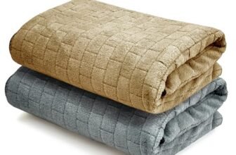 Cortina Solid Towels for Bath Set of 2 (70 x 140 cm) 300 GSM Microfiber Bath Towels, Ultra Soft, Highly Absorbent & Quick Dry for Gym, Beach & Bathroom Towels for Men, Women & Kids (Grey/Blue)