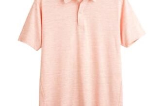 TEGO AIM Polo for Men | 94% Micropoly 6% Elastane | Lightweight, Moisture-Wicking Performance Polo with Anti-Odour Tech, Hidden Button Collar & Comfortable Stretch Coral