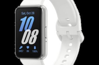 Samsung Galaxy Fit3 | AMOLED Display & Aluminium Body | Upto 13Day Battery | 5ATM & IP68(White Strap, Free Size)