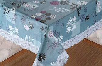 Cread Craft PVC Rectangular Dining Table Cover for 4 Seaters, 40×60 Inches, Multicolour