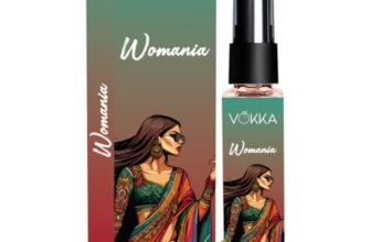 VOKKA Pocket Perfume Womania 8ml | Luxury Long Lasting Perfume for Woman | Signature Scent with Fruity Floral Notes | Eau de Parfum | Saffron, Passionfruit, Peony, Musk, Oakmoss | Travel Friendly