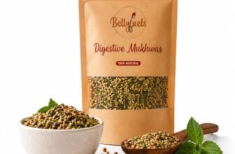 BELLYFUELS Digestive Mukhwas 150g | 100% Natural Mouth Freshener | Fennel Seeds, Ajwain & Seed Mix | After Meal Digestive | No Preservatives
