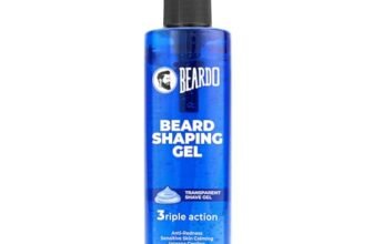 Beardo Beard Shaping Gel, 200ml | 3riple Action Transparent Shaving Gel for Men | Shaving gel with Anti-Redness, Calming, Intense Cooling | Suitable for Sensitive Skin